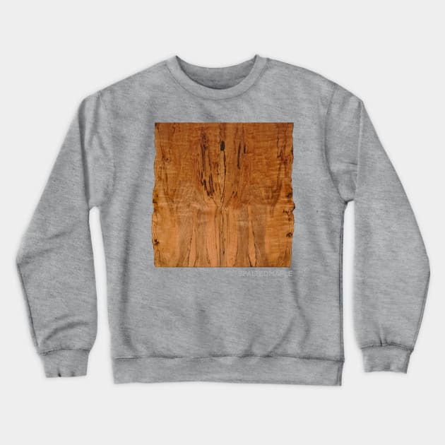 Spalted Maple Wood Crewneck Sweatshirt by HappyAxedents